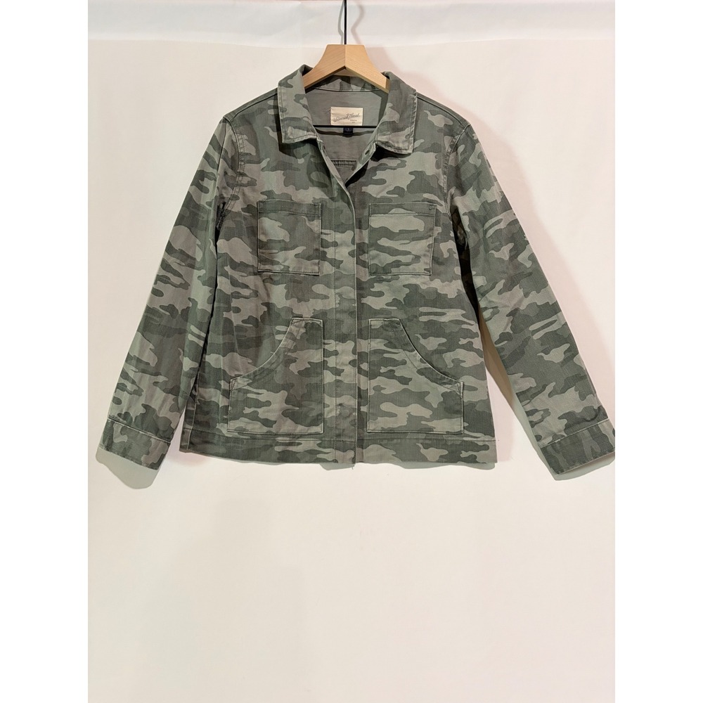 Universal Thread Trucker Utility Jacket‎ Button Down Camo Small Outdoor Cotton
